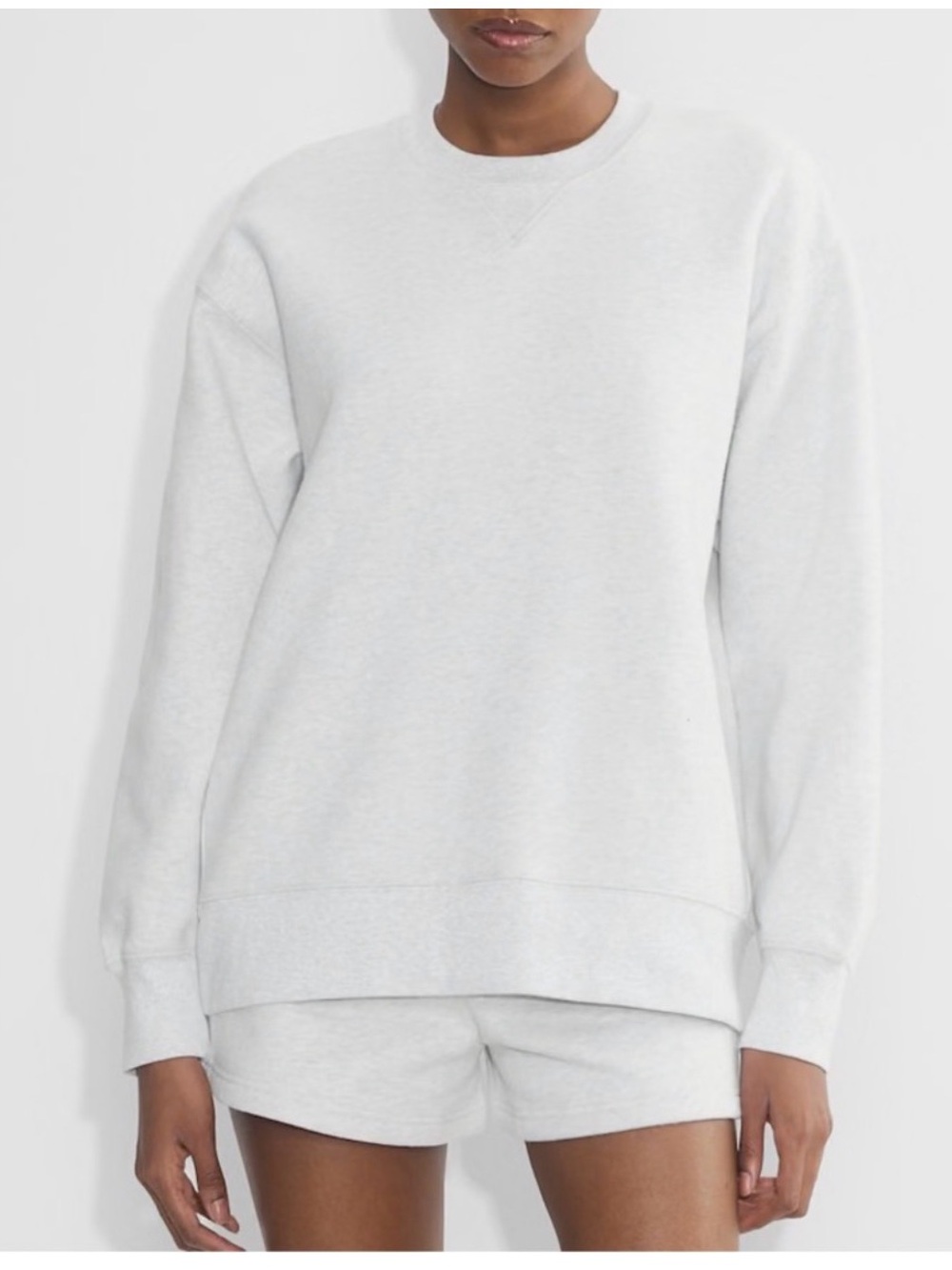 Aritzia TNA Sweatfleece Cozy Boyfriend Fit Crew Sweatshirt, size
S